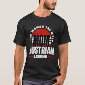 Austria Austrian Austria Flag Mother Tシャツ (正面)