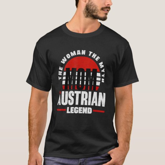 Austria Austrian Austria Flag Mother Tシャツ (正面)