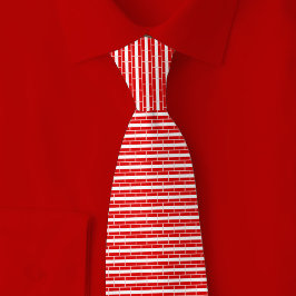 Austria Flag Brick Pattern ネクタイ