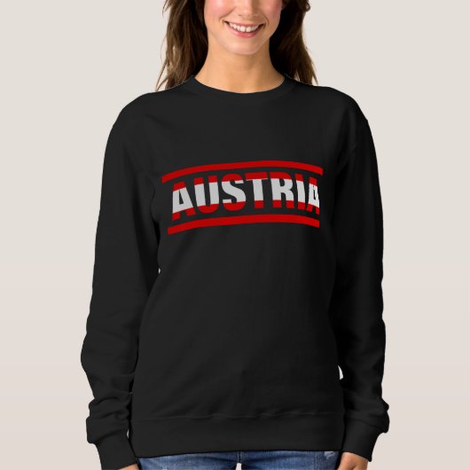 Austria Flag Lettering It is in my DNA  for Austri スウェットシャツ (正面)
