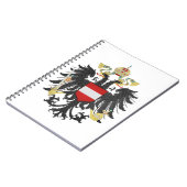 Austria Hungary coat of arms flag ノートブック (左側)