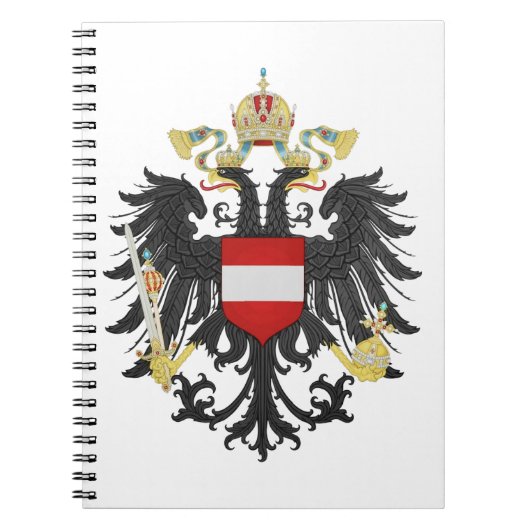 Austria Hungary coat of arms flag ノートブック (正面)
