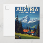 Austria National Park Alpine Chalet ポストカード (正面/裏面)