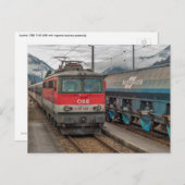Austria. ÖBB 1142 608 - 7 passes by. ポストカード (正面/裏面)