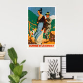Austria Travel Poster Austrian Art Print Sommer In ポスター (ホームオフィス)