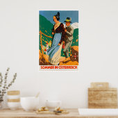 Austria Travel Poster Austrian Art Print Sommer In ポスター (キッチン)
