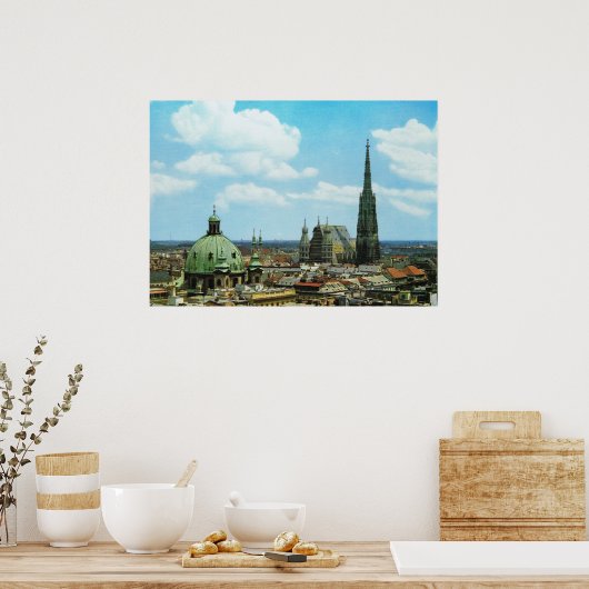 Austria, Vienna, St Stephen's cathedral ポスター (キッチン)