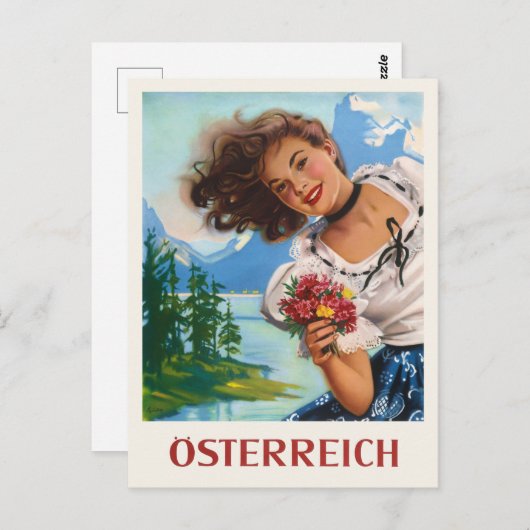 Austria Vintage Poster ポストカード (正面/裏面)
