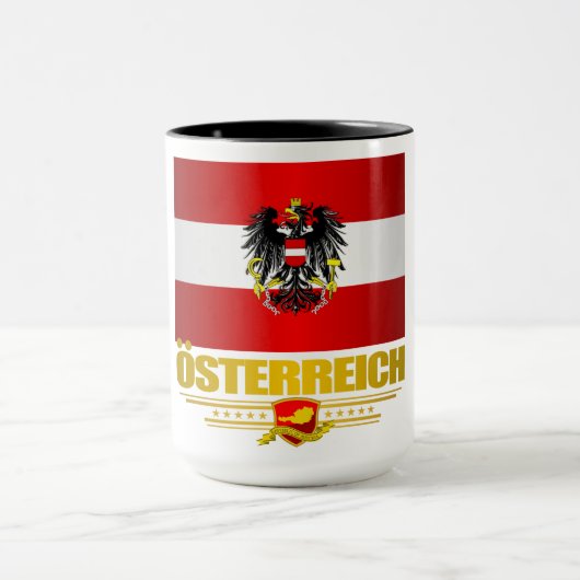 Austrian Flag 2 マグカップ (中央)