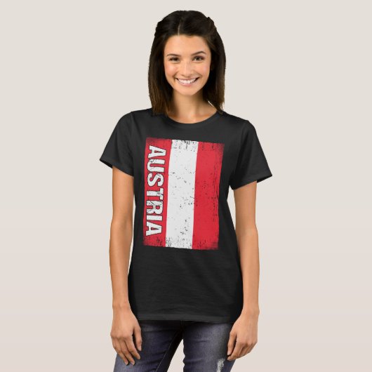 Austrian Flag Austria Tシャツ (正面フル)