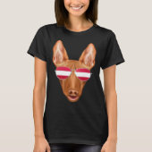 Austrian Flag Pharaoh Hound Dog Austria Pocket Tシャツ (正面)