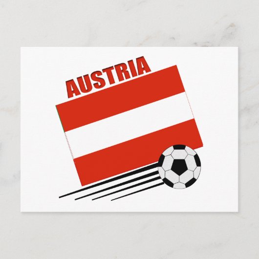 Austrian Soccer Team ポストカード (正面)