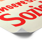 Austrian Socialist Party Election Poster Our work ポスター (角)