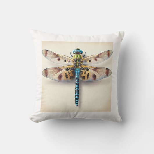 Austropetalia Dragonfly Dorsal View IREF805 - Wate クッション (正面)