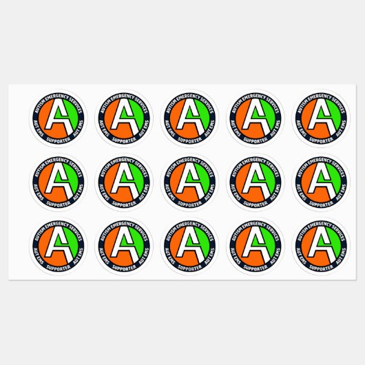 AUTEMS - サポート用ビニールステッカー(小) ラベル (シート)