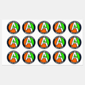 AUTEMS - 現場用ビニールステッカー（小） ラベル (シート)