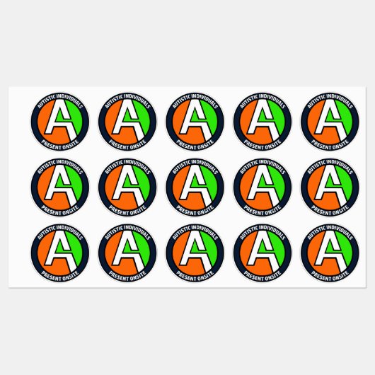 AUTEMS - 現場用ビニールステッカー(小) ラベル (シート)