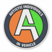 AUTEMS - 車両用ビニールステッカー シール (正面)