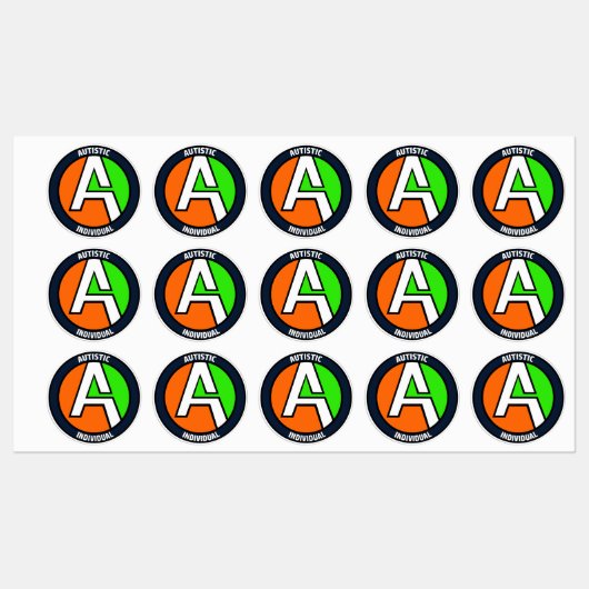 AUTEMS - Individual Vinyl Stickers (Small) ラベル (シート)