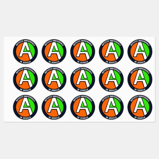 AUTEMS - Vehicle Vinyl Stickers (Small) ラベル (シート)