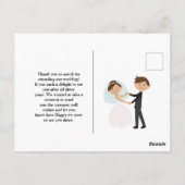 Authentic 結婚's Thank Youポストカード ポストカード (裏面)