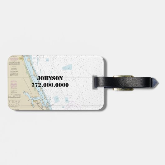 Authentic 航海の Chart Stuart FL ラゲッジタグ (裏面横)