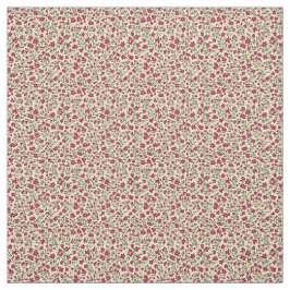 Authentic 1940s Muted Burgundy Floral Sprig  ファブリック