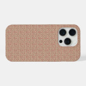 Authentic 1940s Muted Burgundy Floral Sprig  iPhoneケース (裏面横)