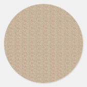 Authentic 1940s Utility Khaki & Burgundy Floral ラウンドシール (正面)