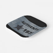 Authentic 1972ヴィンテージスターレトロ誕生日デザイン ペーパープレート (傾斜あり)