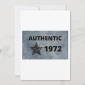 Authentic 1972ヴィンテージスターレトロ誕生日デザイン 招待状 (正面)