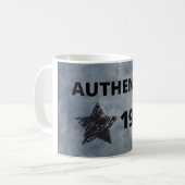 Authentic 1973ヴィンテージ誕生日グランジと星 コーヒーマグカップ (正面左)