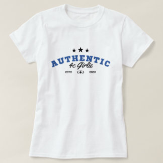 "Authentic 4c Girlie" 4cヘア愛Tシャツ Tシャツ