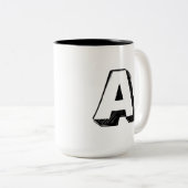Authentic A - Personalized Luxury Praise ツートーンマグカップ (正面右)