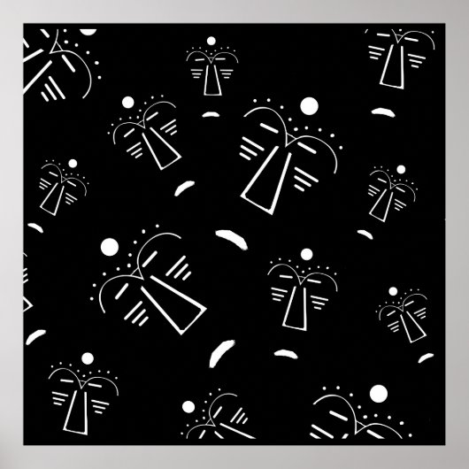 Authentic Aboriginal抽象芸術マスク ポスター (正面)