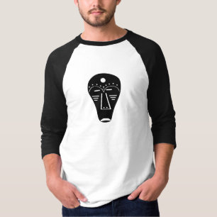 Authentic Aboriginal抽象芸術マスク Tシャツ