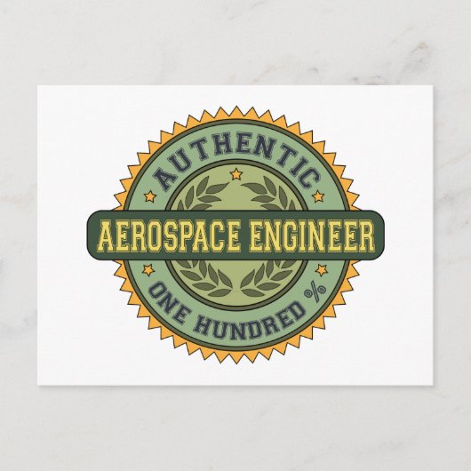 Authentic Aerospaceエンジニア ポストカード (正面)