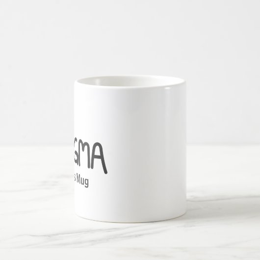 Authentic Black Ink Hand Lettered Saying Enigma コーヒーマグカップ (中央)