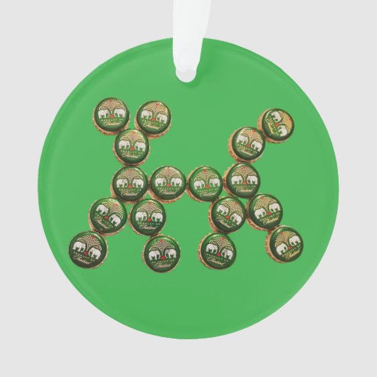 ​🐶 Authentic Chang Beer Cap Dog オーナメント (正面)