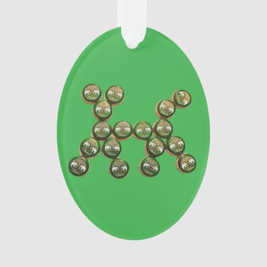 ​🐶 Authentic Chang Beer Cap Dog オーナメント (正面)