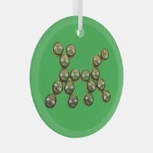 ​🐶 Authentic Chang Beer Cap Dog ガラスオーナメント (正面右)