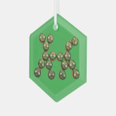 ​🐶 Authentic Chang Beer Cap Dog ガラスオーナメント (正面左)