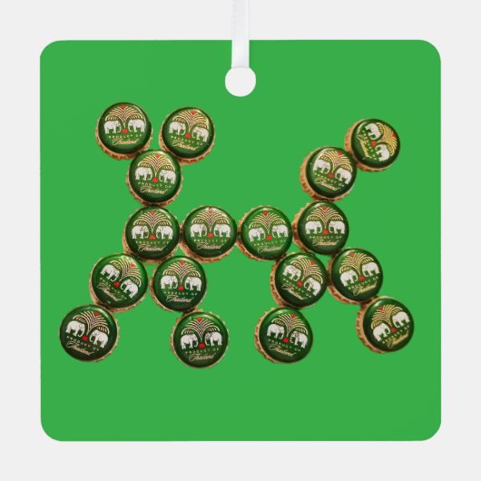 ​🐶 Authentic Chang Beer Cap Dog メタルオーナメント (正面)