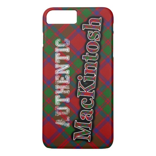 Authentic Clan MacKintoshスコットランドタータンチェックデザイン Case-Mate iPhoneケース (裏面)