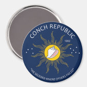 Authentic Conch Republic AVOID FAKES マグネット (正面/裏面)