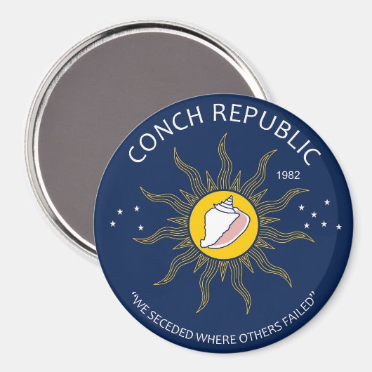 Authentic Conch Republic AVOID FAKES マグネット (正面/裏面)