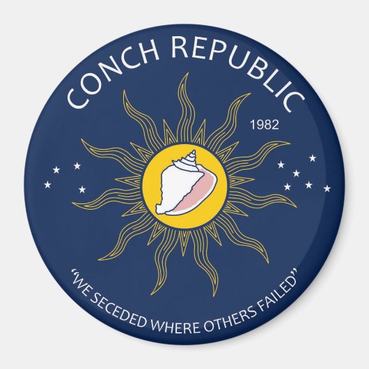Authentic Conch Republic AVOID FAKES マグネット (正面)