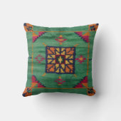Authentic Green Kilim Pillows：伝統のTouch クッション (裏面)