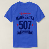Authentic Minnesota 507エリアコード Tシャツ (デザイン正面)