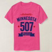 Authentic Minnesota 507エリアコード Tシャツ (デザイン正面)